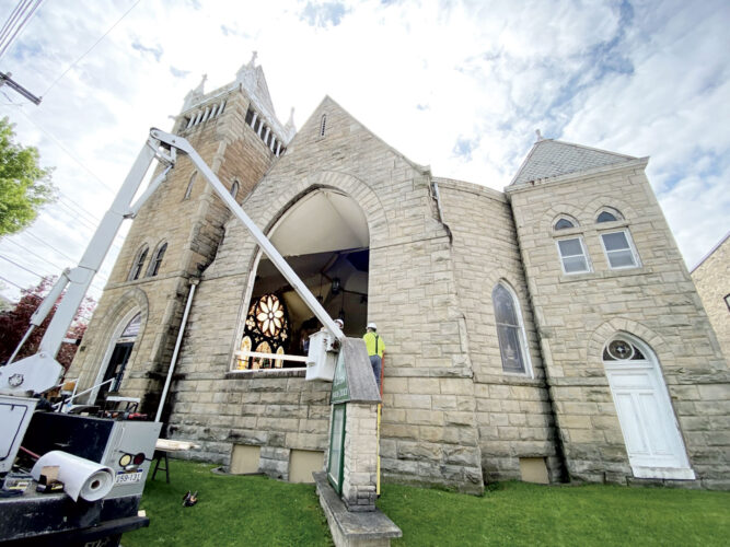 Church sets up GoFundMe for donations to replace stained glass window